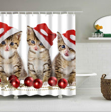 Load image into Gallery viewer, high quality adventures of Unicorn and Cat Printed Shower Curtains Bath Products