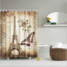 Load image into Gallery viewer, high quality adventures of Unicorn and Cat Printed Shower Curtains Bath Products
