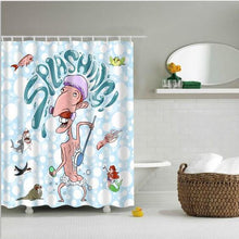 Load image into Gallery viewer, high quality adventures of Unicorn and Cat Printed Shower Curtains Bath Products