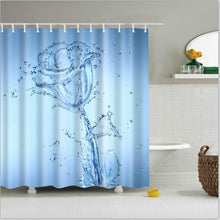Load image into Gallery viewer, high quality adventures of Unicorn and Cat Printed Shower Curtains Bath Products