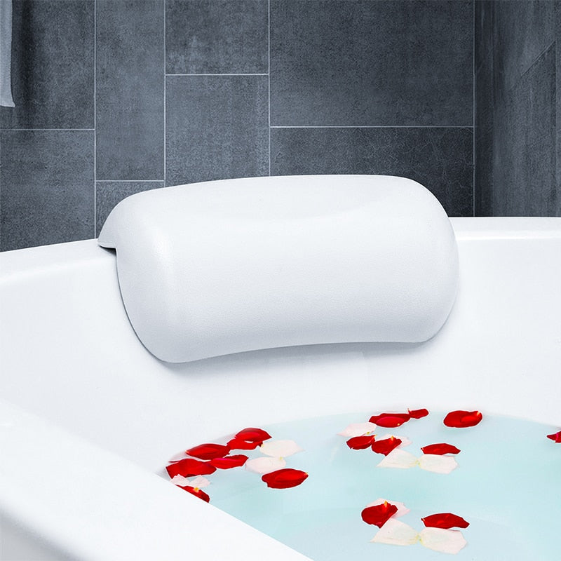 Non-Slip Suction Bath Pillow for Spa Bathtub Cushion