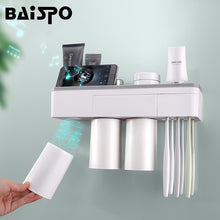 Load image into Gallery viewer, BAISPO Magnetic Adsorption Toothbrush Holder Inverted Cup Wall Mount